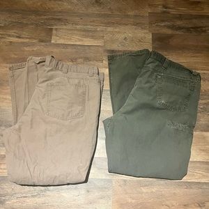 42x32 work pants 2 pair